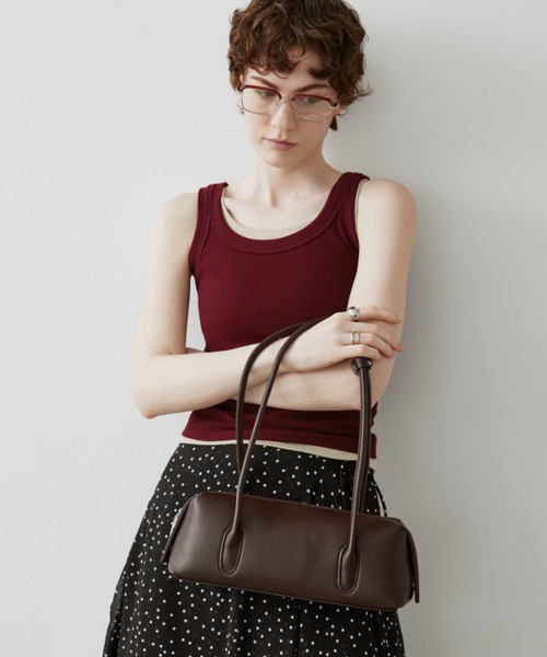 arholiday.standard(エーアールホリデースタンダード)の「long handle boston bag / ロングハンドルボストンバック(ボストンバッグ・レディース・ブラック/ブラウン・FREE)」の12枚目の写真