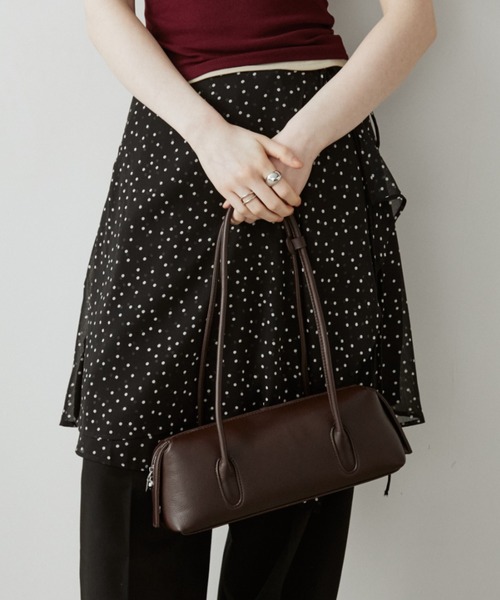 arholiday.standard(エーアールホリデースタンダード)の「long handle boston bag / ロングハンドルボストンバック(ボストンバッグ・レディース・ブラック/ブラウン・FREE)」の13枚目の写真