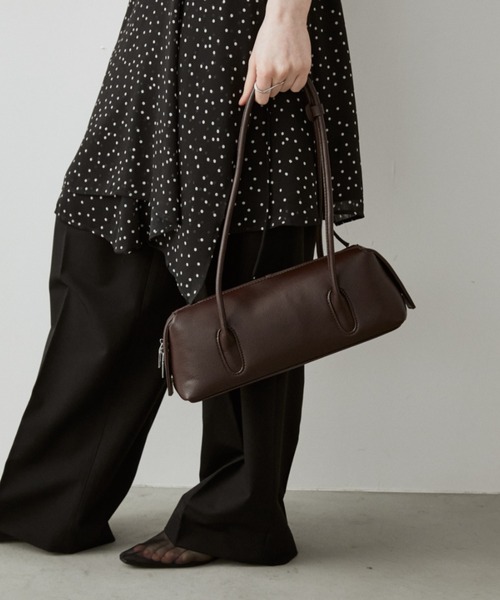 arholiday.standard(エーアールホリデースタンダード)の「long handle boston bag / ロングハンドルボストンバック(ボストンバッグ・レディース・ブラック/ブラウン・FREE)」の14枚目の写真