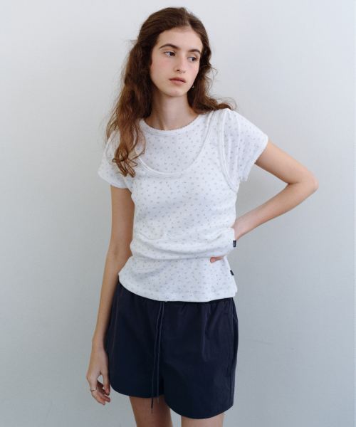 URAGO(ユラーゴ)の「Nylon stopper shorts(その他パンツ・レディース・ネイビー/ホワイト・FREE)」の5枚目の写真