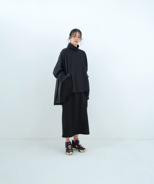 bedsidedrama(ベットサイドドラマ)の「BEDSIDEDRAMA/ベッドサイドドラマ/Dreamin' Surf Rider Skirt(スカート・レディース・ブラック/カーキ・1)」の3枚目の写真