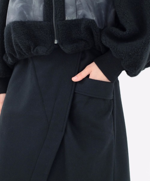 bedsidedrama(ベットサイドドラマ)の「BEDSIDEDRAMA/ベッドサイドドラマ/Dreamin' Surf Rider Skirt(スカート・レディース・ブラック/カーキ・1)」の10枚目の写真