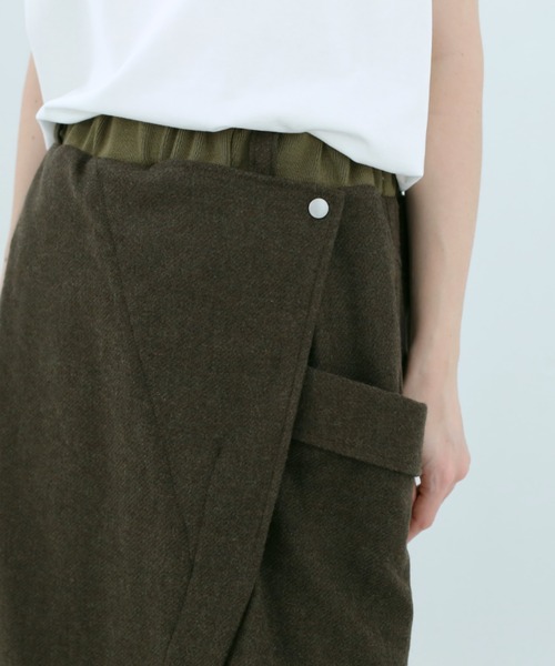 bedsidedrama(ベットサイドドラマ)の「BEDSIDEDRAMA/ベッドサイドドラマ/Dreamin' Surf Rider Skirt(スカート・レディース・ブラック/カーキ・1)」の19枚目の写真
