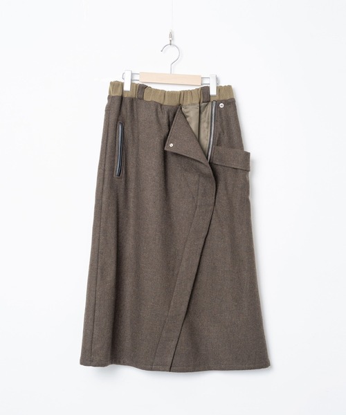 bedsidedrama(ベットサイドドラマ)の「BEDSIDEDRAMA/ベッドサイドドラマ/Dreamin' Surf Rider Skirt(スカート・レディース・ブラック/カーキ・1)」の22枚目の写真
