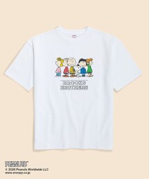 BROOKS BROTHERS | Brooks Brothers × PEANUTS コットン ピーナッツ・ギャングプリント Tシャツ(Tシャツ/カットソー)