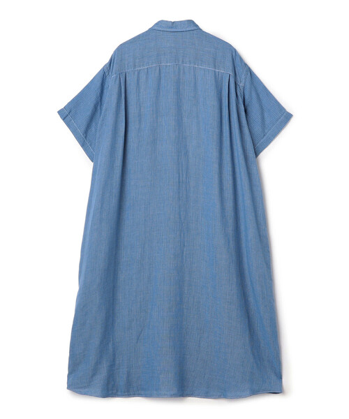 Store-Exclusive Women's Textured Check Shirt Dress（ワンピース