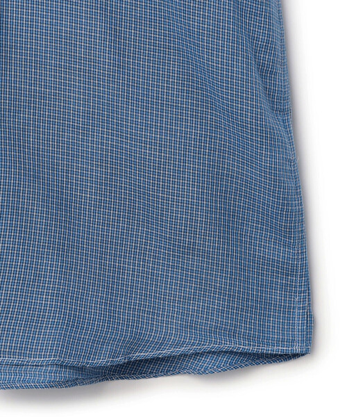 DANTON（ダントン）の「Store-Exclusive Women’s Textured Check Shirt Dress（ワンピース・レディース・ブルー系その他・36）」の6枚目の写真