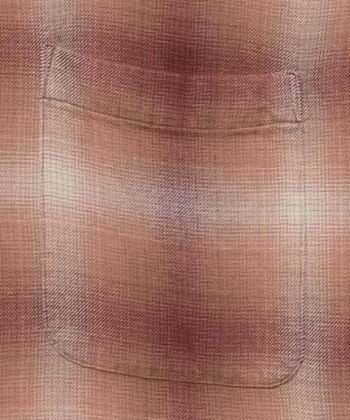 MINEDENIM(マインデニム)の「MINEDENIM (マインデニム)R.Flannel Ombre Open Collar SH(シャツ/ブラウス・メンズ・ブラック/ブルー/レッド・2/1/3)」の8枚目の写真