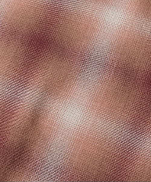 MINEDENIM(マインデニム)の「MINEDENIM (マインデニム)R.Flannel Ombre Open Collar SH(シャツ/ブラウス・メンズ・ブラック/ブルー/レッド・2/1/3)」の10枚目の写真