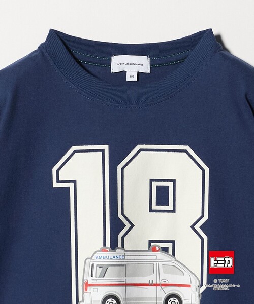green label relaxing(グリーンレーベルリラクシング)の「【別注】<TOMICA>Tシャツ / キッズ(100cmー130cm)(Tシャツ/カットソー・キッズ・ネイビー/オフホワイト/グレー系・130cm/110cm/120cm/100cm)」の12枚目の写真