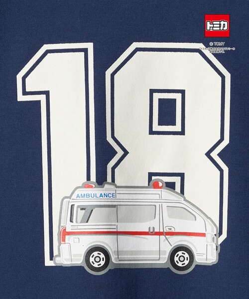 green label relaxing(グリーンレーベルリラクシング)の「【別注】<TOMICA>Tシャツ / キッズ(100cmー130cm)(Tシャツ/カットソー・キッズ・ネイビー/オフホワイト/グレー系・130cm/110cm/120cm/100cm)」の13枚目の写真