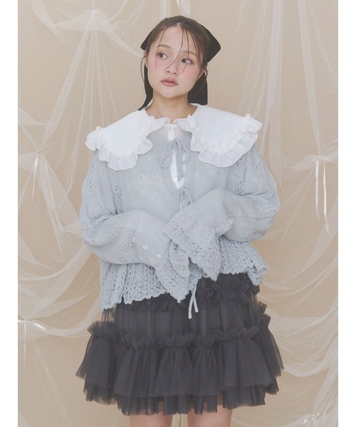 merry jenny(メリージェニー)の「チュチュールミニスカート(スカート・レディース・チャコールグレー/ブルー/ベビーピンク・FREE)」の11枚目の写真