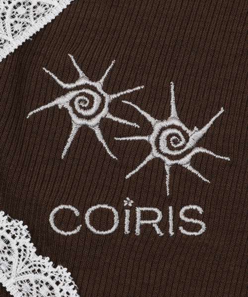COIRIS(コイリス)の「ラセレースクロスVネック長袖Tシャツ(Tシャツ/カットソー・レディース・ブラック/チャコール/Beige/ブラウン・FREE)」の18枚目の写真