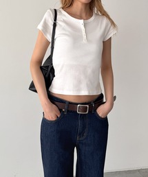 CANAL JEAN | HARING　ヘンリー半袖T(Tシャツ/カットソー)