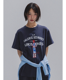 French Muse Artwork Tee_CHARCOAL