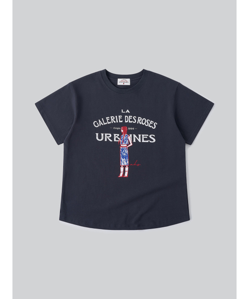 ANNEHEARTS(アンハーツ)の「French Muse Artwork Tee_CHARCOAL(Tシャツ/カットソー・レディース・その他・FREE)」の2枚目の写真