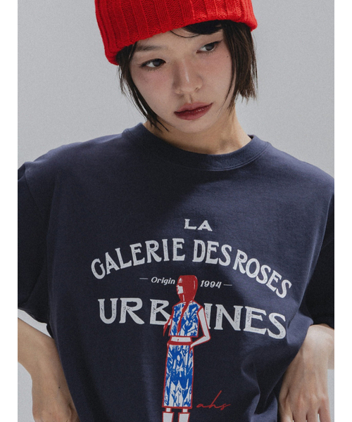 ANNEHEARTS(アンハーツ)の「French Muse Artwork Tee_CHARCOAL(Tシャツ/カットソー・レディース・その他・FREE)」の3枚目の写真