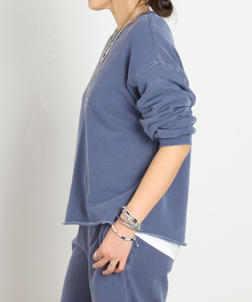 AP STUDIO（エーピーストゥディオ）の「【XIRENA/キセレナ】SHORT SWEAT PULLOVER（スウェット・レディース・ブルー・FREE）」の2枚目の写真