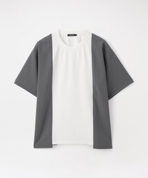 LOVELESS | ストライプブロッキングTシャツ(Tシャツ/カットソー)