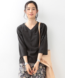 FRUIT OF THE LOOM | FRUIT OF THE LOOM×BEAMS BOY / フットボール Vネック 8分袖(Tシャツ/カットソー)