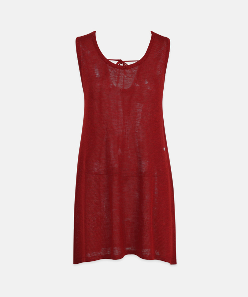 MICANE（ミケーネ）の「ウナレイヤードニットドレス（ワンピース・レディース・レッド/アイボリー・SMALL/MEDIUM/LARGE/X-LARGE）」の12枚目の写真