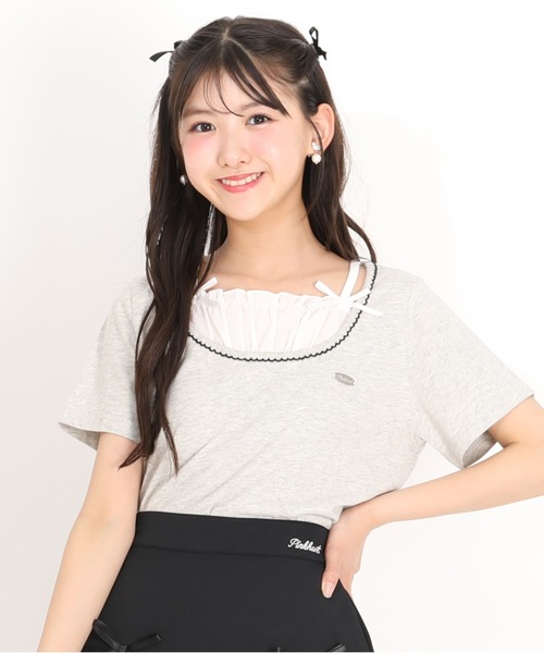 セール】PINKHUNT キャミレイヤードTシャツ 1826K（Tシャツ/カットソー