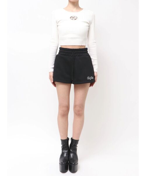 GYDA(ジェイダ)の「ラインストーンGYDAラメショートパンツ【セットアップ着用可能】(その他パンツ・レディース・オフホワイト/グレー/ブラック・FREE)」の10枚目の写真