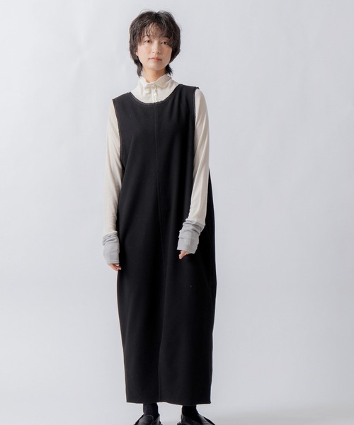 WHYTO.(ホワイト)の「「WHYTO. / ホワイト」u neck cocoon dress(ワンピース・レディース・ブラウン/チャコールグレー/ブラック・38/36)」の22枚目の写真
