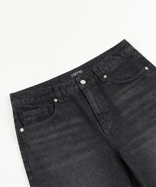 TOFFEE(トフィー)の「ストレートフィットデニムパンツ(ブラック)(デニムパンツ・メンズ・その他・X-LARGE/LARGE/MEDIUM/SMALL)」の13枚目の写真