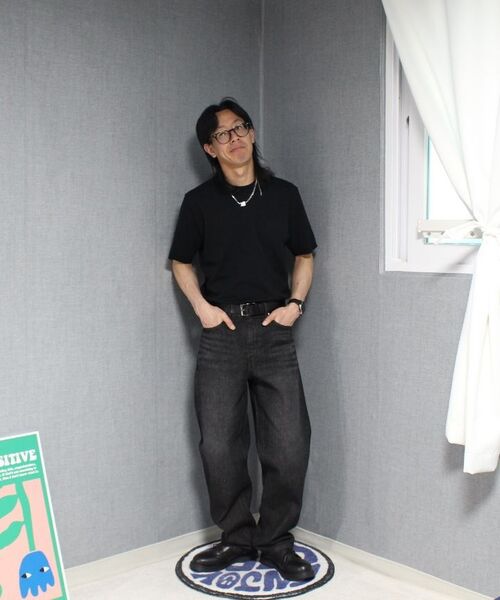 TOFFEE(トフィー)の「ストレートフィットデニムパンツ(ブラック)(デニムパンツ・メンズ・その他・X-LARGE/LARGE/MEDIUM/SMALL)」の5枚目の写真