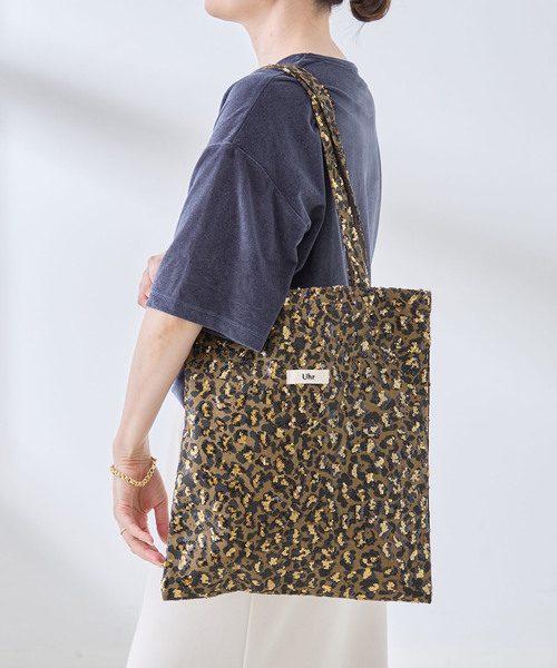 Uhr(ウーア)の「Uhr/ウーア Sequin Leopard Tote トートバッグ(トートバッグ・レディース・ベージュ・FREE)」の1枚目の写真