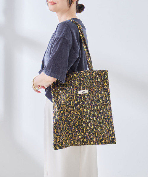 Uhr(ウーア)の「Uhr/ウーア Sequin Leopard Tote トートバッグ(トートバッグ・レディース・ベージュ・FREE)」の2枚目の写真