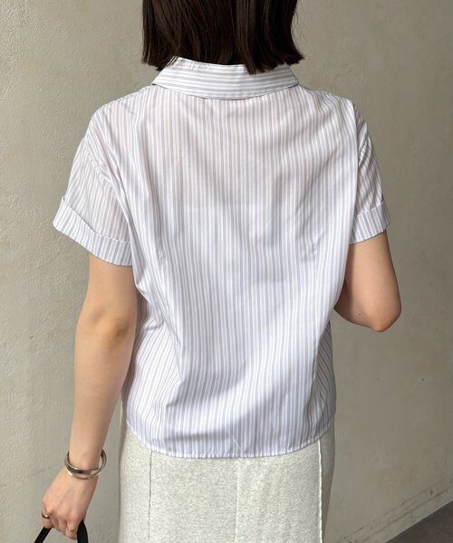 Thevon(ゼボン)の「シャーリング半袖アソートショートシャツ(シャツ/ブラウス・レディース・ピンク/ブルー/ホワイト系その他/オフホワイト・FREE)」の17枚目の写真