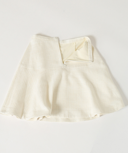 LIMITLESS LUXURY（リミットレスラグジュアリー）の「ツイードスカート◆（スカート・レディース・ホワイト/ネイビー/サックスブルー・36/38）」の14枚目の写真