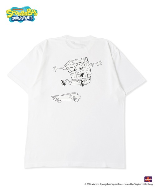 MFC STORE(エムエフシーストア)の「SpongeBob x MFC STORE SKATEBOARD S/S TEE(Tシャツ/カットソー・メンズ・チャコール/ホワイト・XS/S/M/L/XL/XXL)」の7枚目の写真