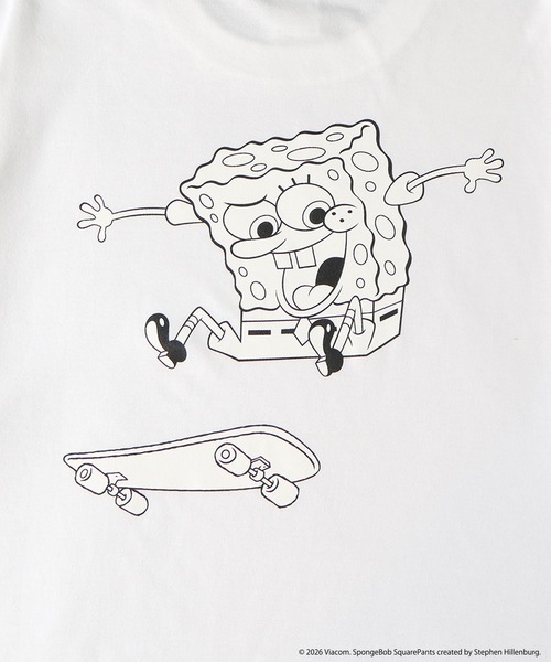 MFC STORE(エムエフシーストア)の「SpongeBob x MFC STORE SKATEBOARD S/S TEE(Tシャツ/カットソー・メンズ・チャコール/ホワイト・XS/S/M/L/XL/XXL)」の9枚目の写真