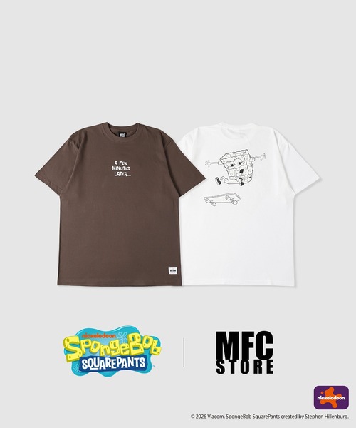 MFC STORE(エムエフシーストア)の「SpongeBob x MFC STORE SKATEBOARD S/S TEE(Tシャツ/カットソー・メンズ・チャコール/ホワイト・XS/S/M/L/XL/XXL)」の3枚目の写真