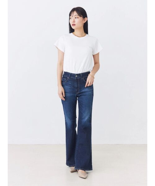 TONAL(トーナル)の「【SOMETHING】MORE FLEAR(デニムパンツ・レディース・インディゴブルー/ブラック・28inch/27inch)」の19枚目の写真