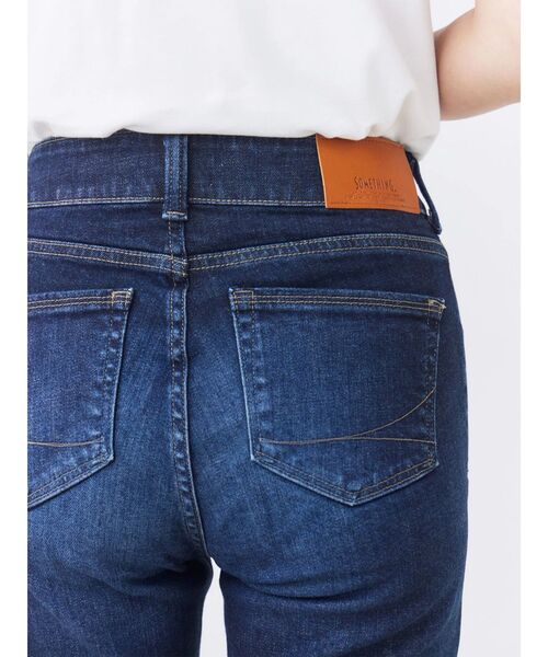 TONAL(トーナル)の「【SOMETHING】MORE FLEAR(デニムパンツ・レディース・インディゴブルー/ブラック・28inch/27inch)」の14枚目の写真