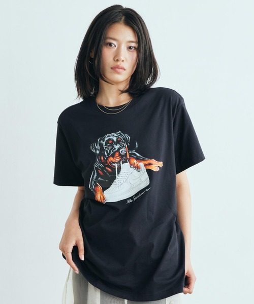 NIKE(ナイキ)の「ナイキ スポーツウェア クラシック ウィメンズ オーバーサイズド Tシャツ / Nike Sportswear Classic Women's Oversized T-Shirt IM6430-010 Black(Tシャツ/カットソー・レディース・ブラック・XL/M/S/L/XS)」の1枚目の写真