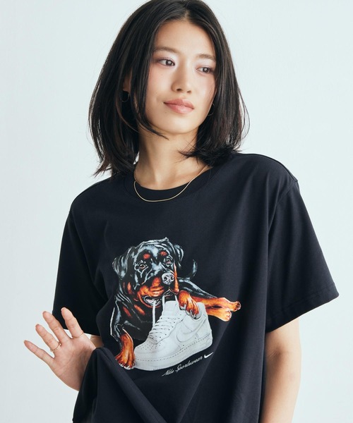 NIKE(ナイキ)の「ナイキ スポーツウェア クラシック ウィメンズ オーバーサイズド Tシャツ / Nike Sportswear Classic Women's Oversized T-Shirt IM6430-010 Black(Tシャツ/カットソー・レディース・ブラック・XL/M/S/L/XS)」の7枚目の写真