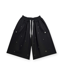 BORN SLIPPY（ボーンスリッピー）の「Essential Crystal Stud Bermuda Shorts (Black)（その他パンツ）」
