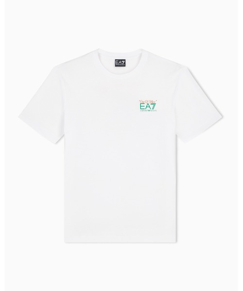 EMPORIO ARMANI EA7(エンポリオアルマーニイーエーセブン)の「<オンライン限定>【エンポリオ アルマーニ EA7】プリント入り ピュアコットンTシャツ(Tシャツ/カットソー・メンズ・ホワイト×レッド/ホワイト系その他/ホワイト×グリーン/ホワイト・LARGE/MEDIUM/SMALL/X-LARGE/X-SMALL)」の10枚目の写真