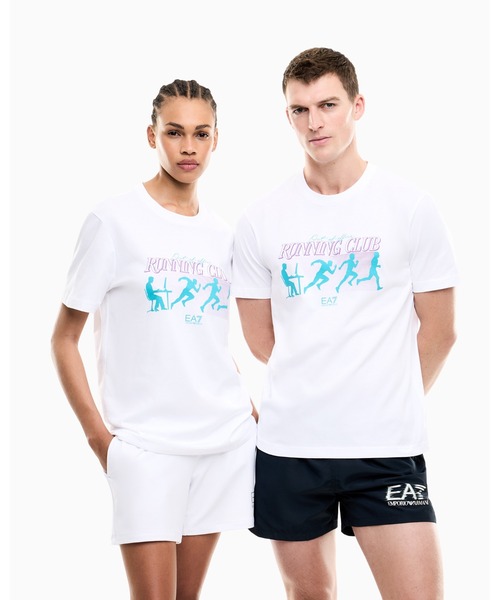 EMPORIO ARMANI EA7(エンポリオアルマーニイーエーセブン)の「<オンライン限定>【エンポリオ アルマーニ EA7】プリント入り ピュアコットンTシャツ(Tシャツ/カットソー・メンズ・ホワイト×レッド/ホワイト系その他/ホワイト×グリーン/ホワイト・LARGE/MEDIUM/SMALL/X-LARGE/X-SMALL)」の21枚目の写真