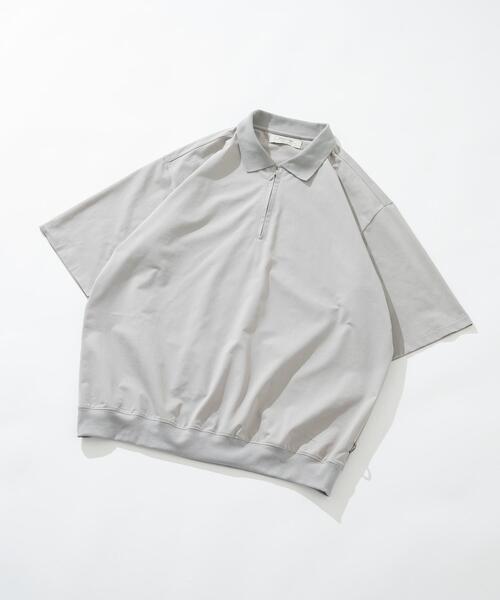 URBAN RESEARCH Sonny Label(アーバンリサーチサニーレーベル)の「ドットメッシュハーフジッププルオーバー(シャツ/ブラウス・メンズ・ライトグレー/ブラック/ブルー系その他・LARGE/MEDIUM)」の3枚目の写真