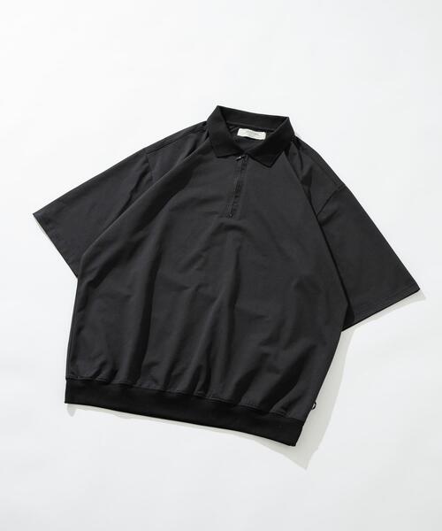 URBAN RESEARCH Sonny Label(アーバンリサーチサニーレーベル)の「ドットメッシュハーフジッププルオーバー(シャツ/ブラウス・メンズ・ライトグレー/ブラック/ブルー系その他・LARGE/MEDIUM)」の2枚目の写真