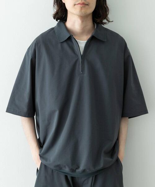 URBAN RESEARCH Sonny Label(アーバンリサーチサニーレーベル)の「ドットメッシュハーフジッププルオーバー(シャツ/ブラウス・メンズ・ライトグレー/ブラック/ブルー系その他・LARGE/MEDIUM)」の19枚目の写真