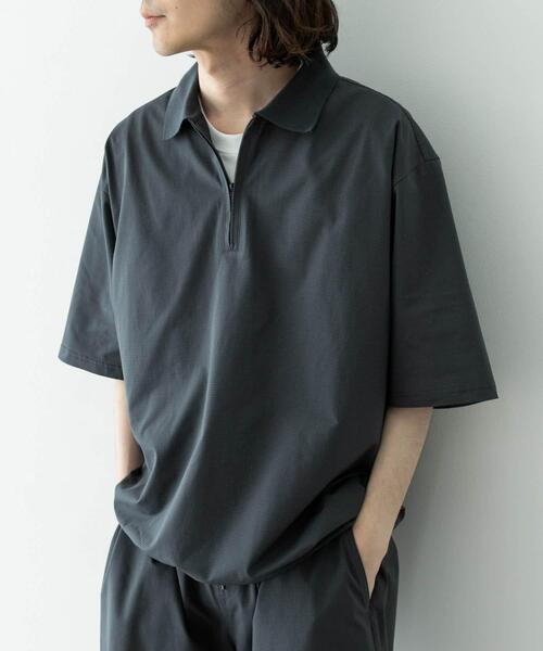 URBAN RESEARCH Sonny Label(アーバンリサーチサニーレーベル)の「ドットメッシュハーフジッププルオーバー(シャツ/ブラウス・メンズ・ライトグレー/ブラック/ブルー系その他・LARGE/MEDIUM)」の17枚目の写真
