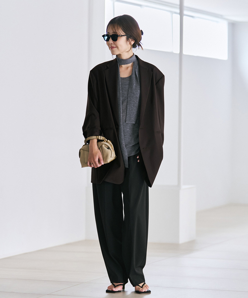 plage（プラージュ）の「Forme パンツ（その他パンツ・レディース・ブラウン/ブラック・38/36/34/32）」の4枚目の写真