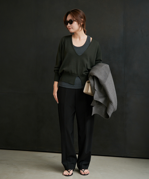 plage（プラージュ）の「Forme パンツ（その他パンツ・レディース・ブラウン/ブラック・38/36/34/32）」の5枚目の写真